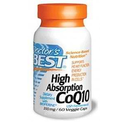 Doctor's Best, CoQ10 with Bioperine, 200 mg, 60 Veggie Caps (TWIN PACK)