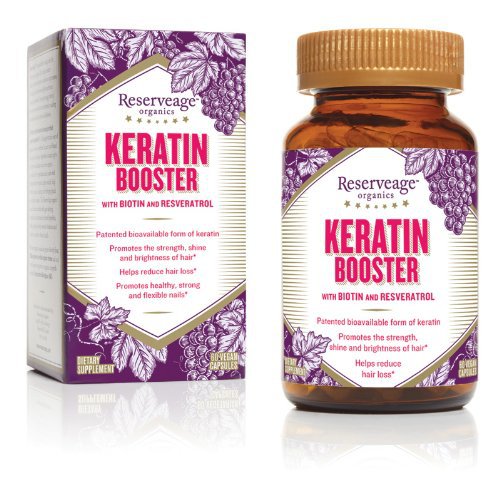 Reserveage Organics Keratin Booster with Biotin and Resveratrol, 60 ...