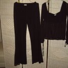 BLACK PANT SUIT EARLY 80's