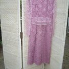 Vintage Pink Lace Evening Dress from 1964