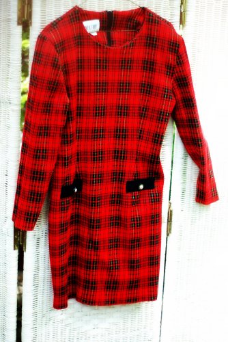 Vintage Plaid Dress