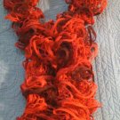 Frilly ruffle knit scarf