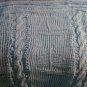 Baby Blue Knit nautical afghan throw blanket