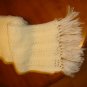 Crocheted Cream lace scarf
