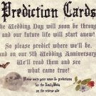 Wedding Halloween Gothic Graveyard Prediction Cards