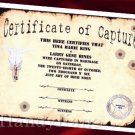 Wedding Favors Keepsake Certificate Western Wanted