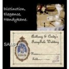 FairyTale princess Wedding party Favors Place Cards
