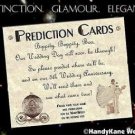 Wedding Favors Fairy Tale Cinderella Prediction Cards