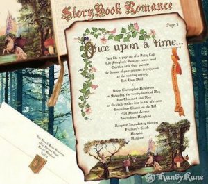 Storybook Scroll Wedding Invitations FairyTale