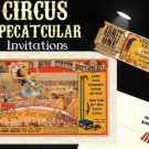 Circus Birthday Invitations Mini Tickets & Response