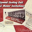 Hollywood Movie Theme Bridal Shower Invitations