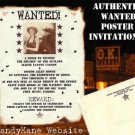 Western Photo Cowboy Texas Wedding Scroll Invitations