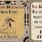 Hollywood Movie Wedding Reception Mini Tickets style A