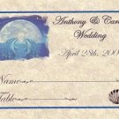 Dolphin Moon a Wedding Favors Seating Place Cards