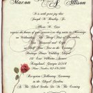Scroll Wedding Invitations Love Letter b & Response
