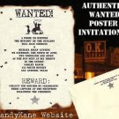 Wedding Invitations Scrolls Cowboy Texas Western