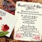 Wedding Scroll Invitations Whimsical Duchess Rose Fairy