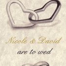 Silver Hearts Wedding Save The Date Magnets Favors