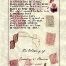 Love Letter vintage WEDDING favors Programs