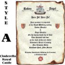 Royal CINDERELLA Renaissance Scroll Wedding Invitations
