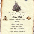 Cinderella FairyTale Ancient Castle Wedding Invitation
