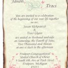 Wedding Scroll Invitations Whimsical Pastels Theme
