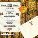 Fall Scroll Wedding Invitations Autumn