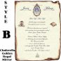 Wedding Scroll Invitations Royal Scroll Style B Theme