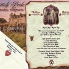Scottish Wedding Invitations Scrolls Scotland Highland