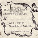 50 Train Locamotive Birthday Wedding Favor Response Cards and Envelopes