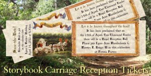 Wedding Favors Reception Tickets Invitations Storybook qty 50 style b