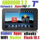 7 Inch FlyTouch 3 Superpad i7 Android 2.2 Tablet PC
