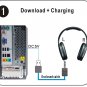 TF Card-Inserted Digital Wireless Headset,FM radio,Wireless Headphone, Earphone