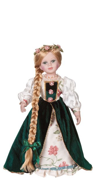 porcelain rapunzel doll