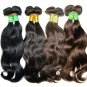 Virgin Brazilian Human Remy Hair Weaving body Wave 26Inch 8OZ 2pks dark Brown