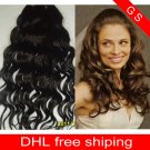 16 Virgin Brazilian Human Remy Hair Weave Curly 8oz 2pks dark Brown