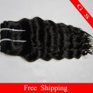 Virgin Brazilian Human Remy Hair Weave Curly 22Inch 8OZ 2pks off Black