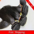 18 Virgin Brazilian Human Remy Hair Weave silk Straight 8oz 2pks off Black
