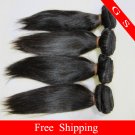 12 Virgin Brazilian Human Remy Hair Weft silk Straight 12oz 3pks off Black