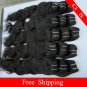Indian Hair Weft Virgin Remy Human hair Extensions Body wave 24Inch 3pks,12oz black and brown