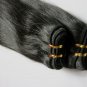 100%Virgin Human Hair Weaving Remy Indian Hair Extensions Straight 3pks 12oz off Black
