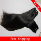Indian Virgin  Human Hair Weft Remy Human Hair Extensions Straight 24Inch 2pks 8oz off Black
