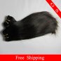 Indian Hair Weave Virgin Human Hair Straight 26Inches 2pks 8oz Natural Color(off black)