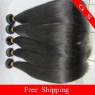 Brazilian Virgin Hair Weft Silky Straight 20"+22"+24" 3pks 12oz off Black
