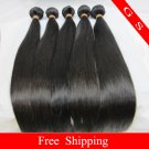 Brazilian Virgin Remy Human Hair Extensions Weft Weaving Straight 22"+24"+26" 3pks 12oz off Black