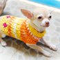 Handmade Hand Crochet Dog Clothes Puppy Sweater Myknitt D811 Small S