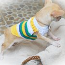 Handmade Hand Crochet Knit Dog Puppy Tee Shirts Myknitt D812 XXS