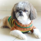 Handmade Hand Crocet Knit Baby Dog Sweater Clothes Myknitt D813 M