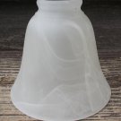 Frosted White Swirl Glass Small Bell Table Ceiling Lamp Light Shades 2" fitter