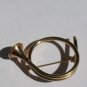 Goldtone French Horn Pin, 1â�� x 1 1/2â��